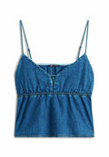 Tommy Jeans CHAMBRAY SPAGHETTI STRAP  V-NECK