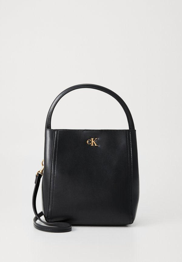 Calvin Klein BUCKET WITH STRAP - Handbag - black