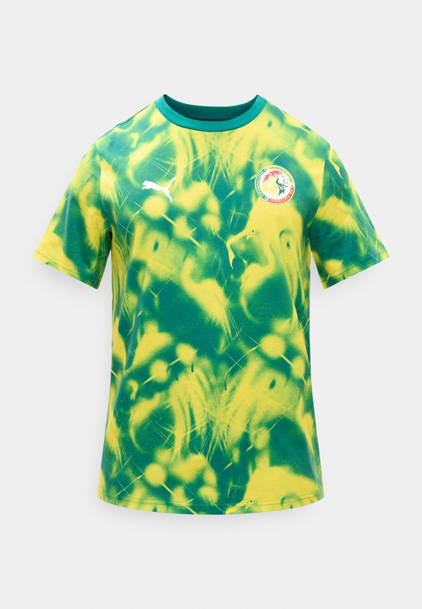 Puma SENEGAL FSF FTBLCULTURE TEE - National team wear - wild green/yellow