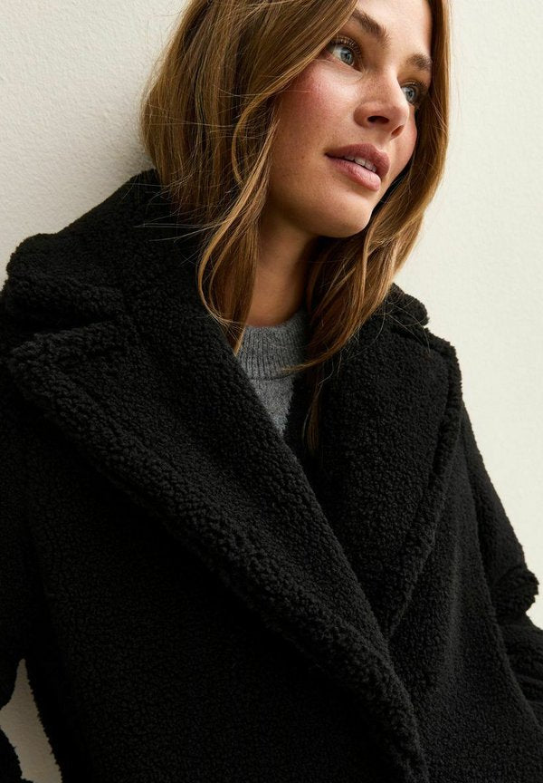 New Look COLLARED LONG SLEEVE BORG