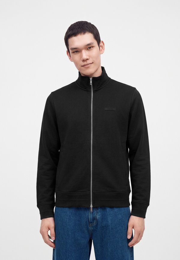 Calvin Klein MICRO LOGO - Zip-up sweatshirt - black
