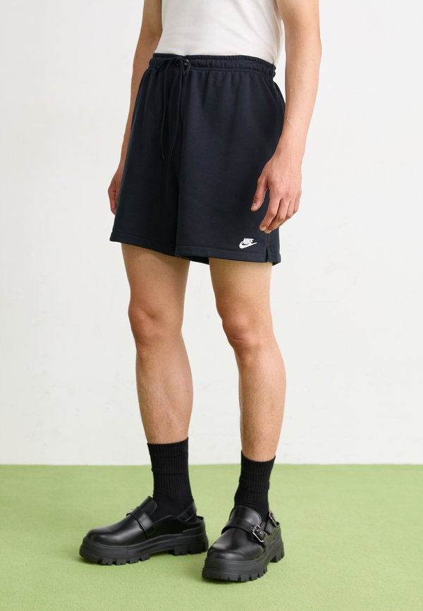 Nike Sportswear M NK CLUB FLOW FT SHORT - Tracksuit bottoms - black black white