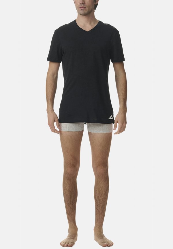 adidas Sportswear 6ER PACK ACTIVE CORE KURZARM - Undershirt - schwarz/weiß/grau