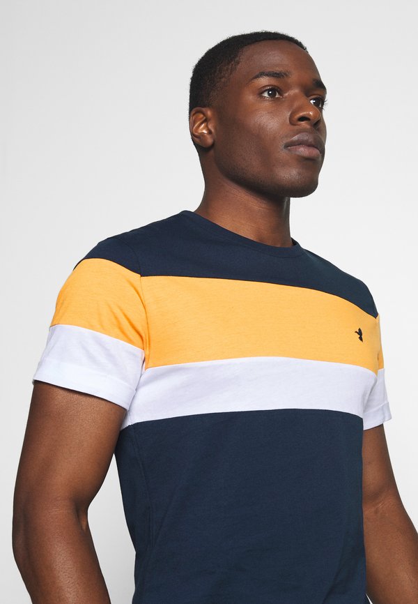 Pier One by Zalando COLOUR BLOCK EMBROIDERY T-SHIRT