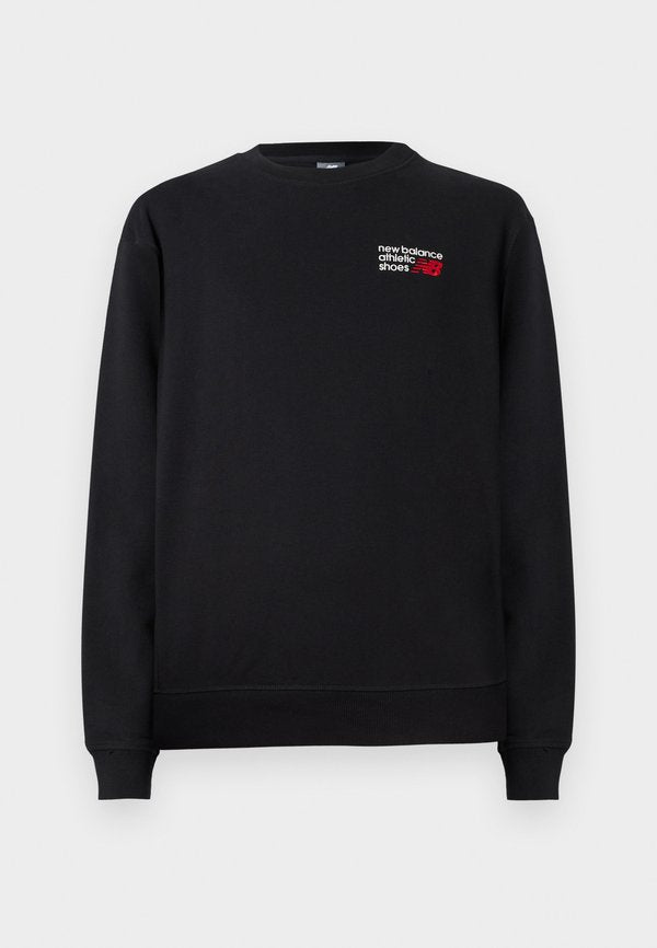 New Balance ATHLETICS PREMIUM LOGO CREW - Sweatshirt - black