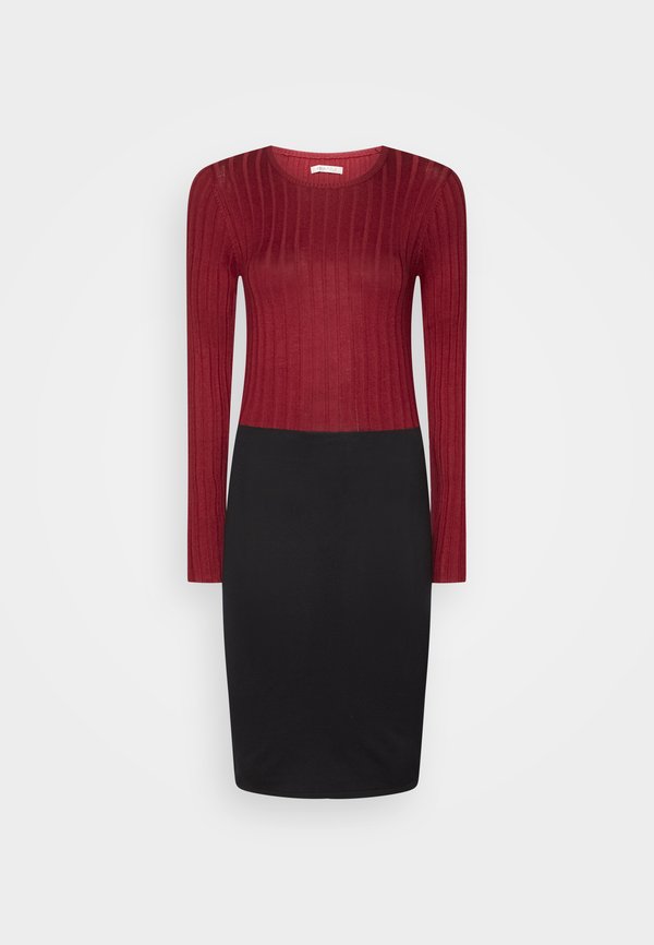 Anna Field by Zalando CREW AUSSCHNITT RIPP TOP BODYCON MINI STRICKKLEID