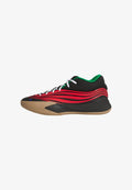 adidas Performance DAME X UNISEX - Basketball shoes - core black/pure ruby/gum