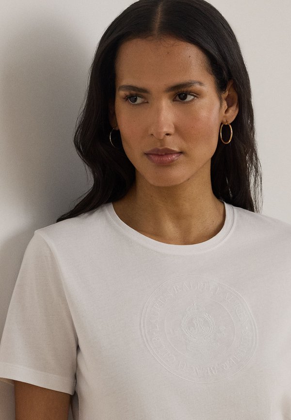 Lauren Ralph Lauren EMBROIDERED CREST COTTON JERSEY TEE