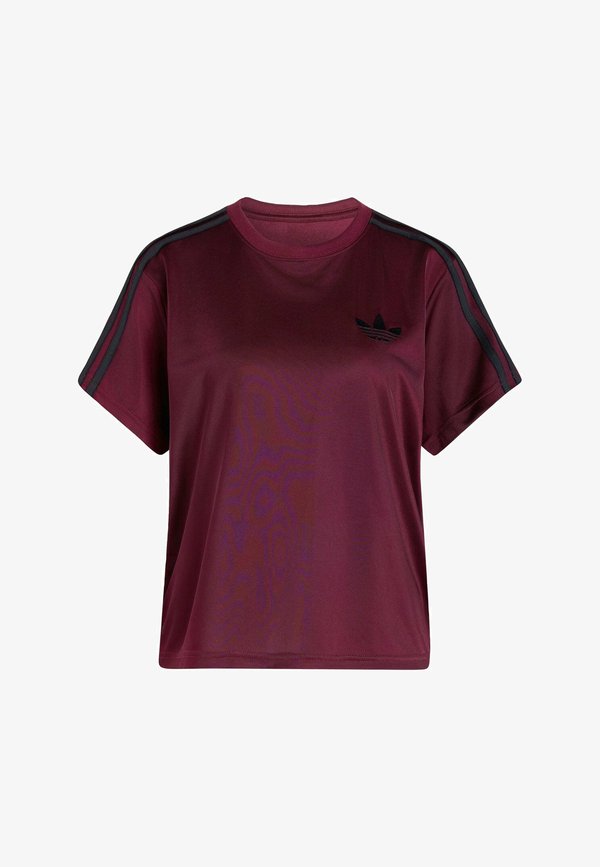 adidas Originals FIREBIRD TEE - Print T-shirt - maroon   black