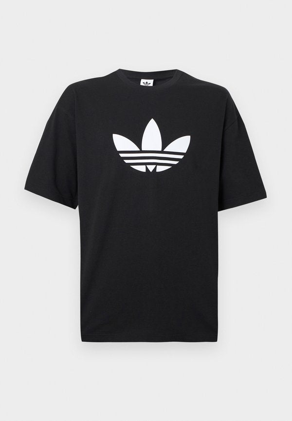 adidas Originals TREFOIL - Print T-shirt - black/white