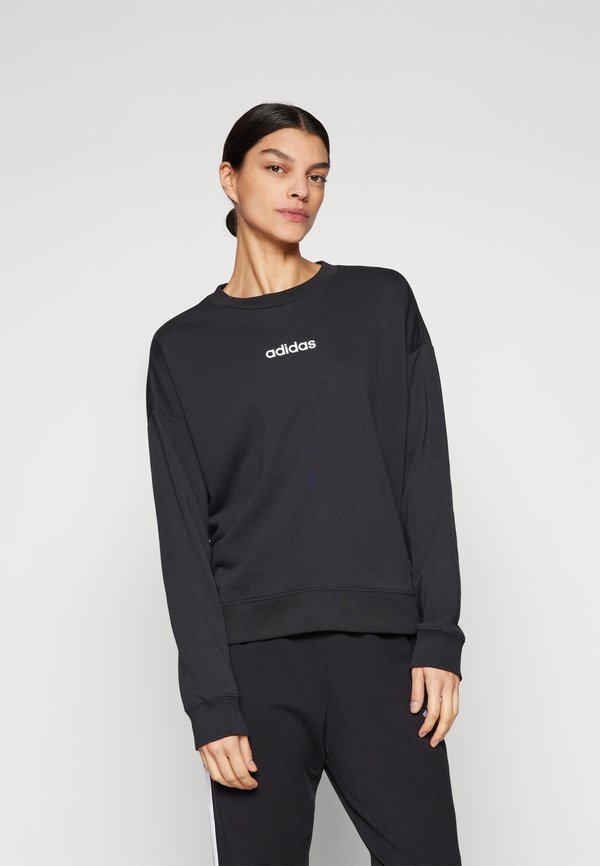adidas Sportswear ESSENTIALS LINEAR  - Sweatshirt - black/white