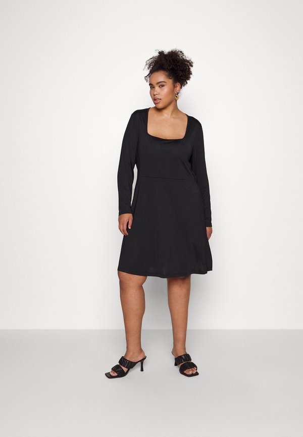 Noisy May Curve NMKARINA O NECK SKATER DRESS