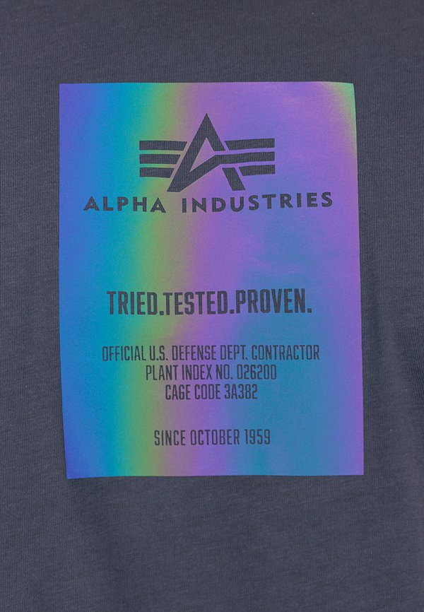Alpha Industries RAINBOW REFLECTIVE LABEL T
