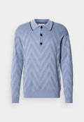 Scotch & Soda STRUCTURE LONG SLEEVE POLO