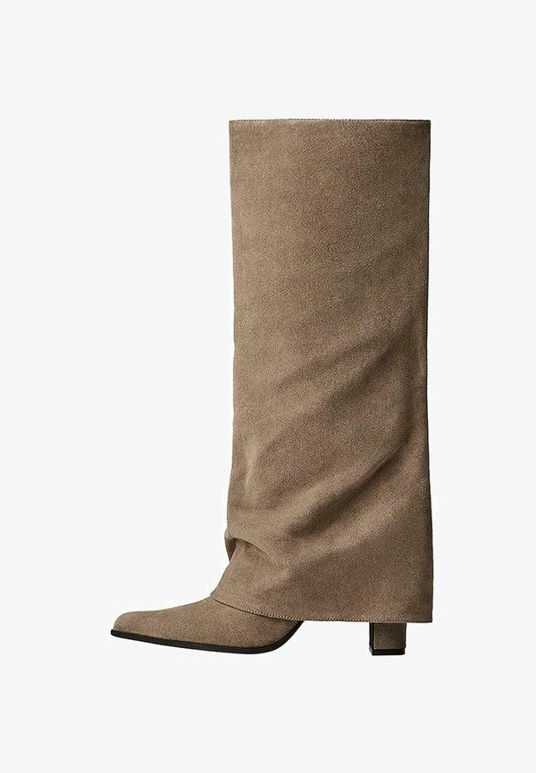 Bershka High heeled boots - sand