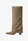Bershka High heeled boots - sand