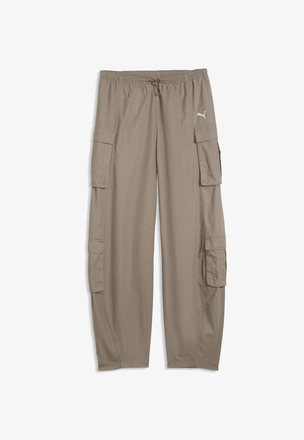 Puma ESSENTIALS RELAXED CARGOHOSE - Cargo trousers - mouse gray
