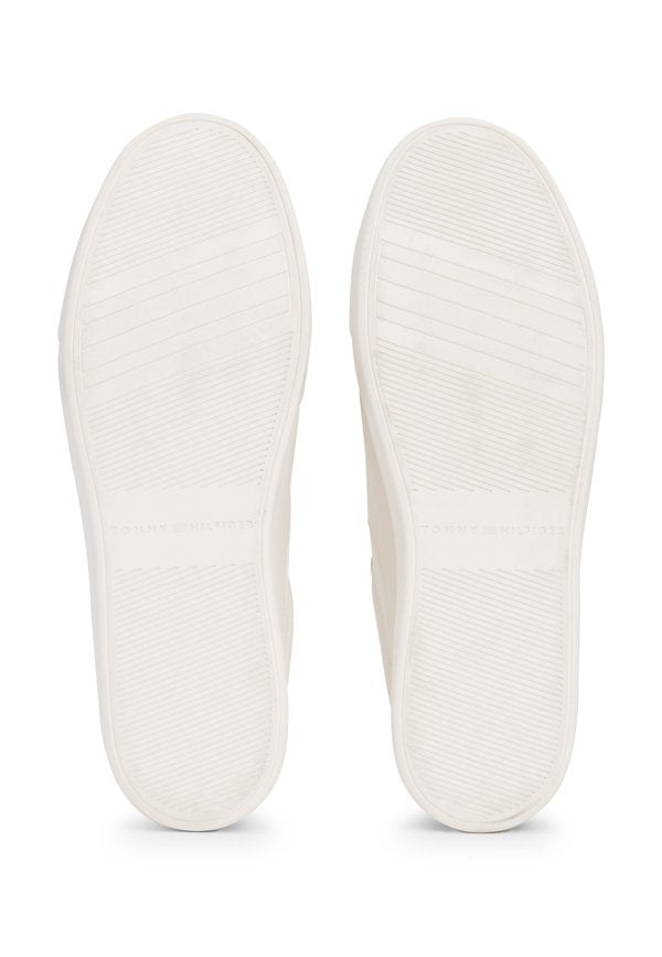 Tommy Hilfiger TH MONOGRAM LEATHER COURT TRAINERS