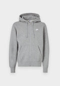 Nike Sportswear M NK CLUB BB FZ HOODIE - Zip-up sweatshirt - dark grey heather light smoke grey white