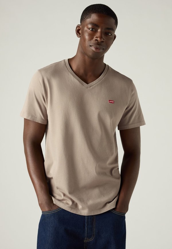 Levi's® V-NECK - Basic T-shirt - brindle