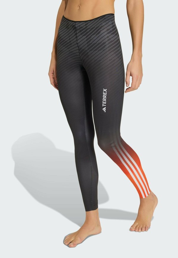 adidas Sportswear TERREX XPERIOR RACE  - Tights - semi impact orange   black   grey six