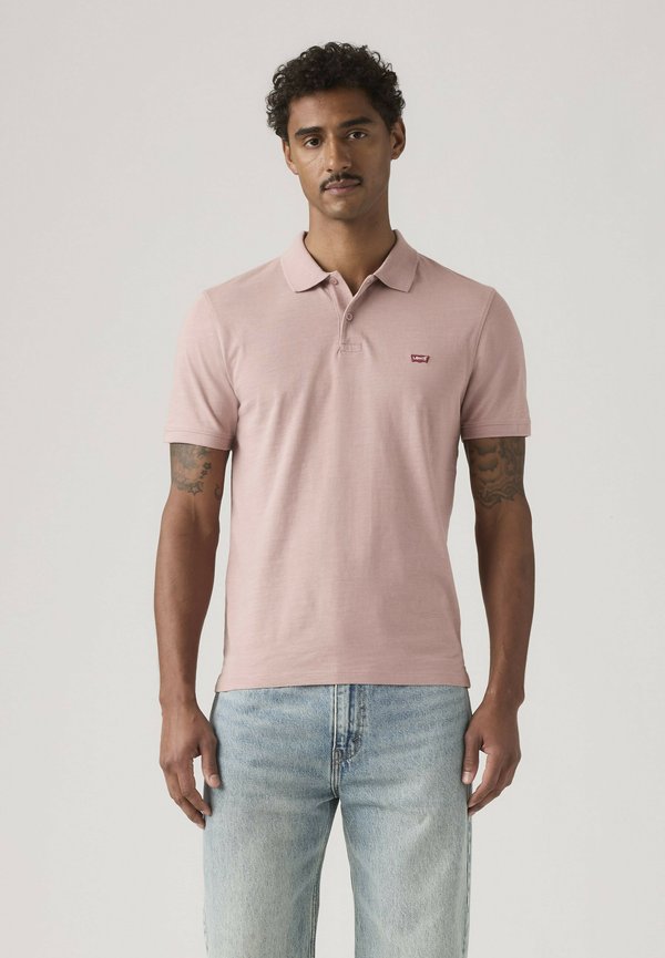 Levi's® SLIM HOUSEMARK POLO QUARTER TIPPING LEMO - Polo shirt - vintage khaki - purples