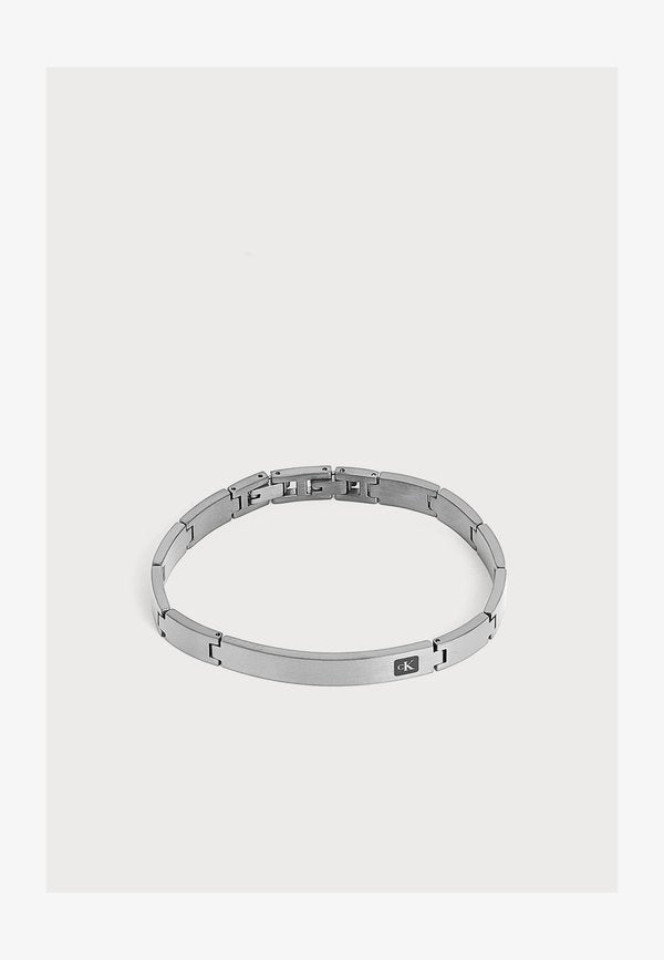 Calvin Klein ARCHITERCURAL ID - Bracelet - silver-coloured/black