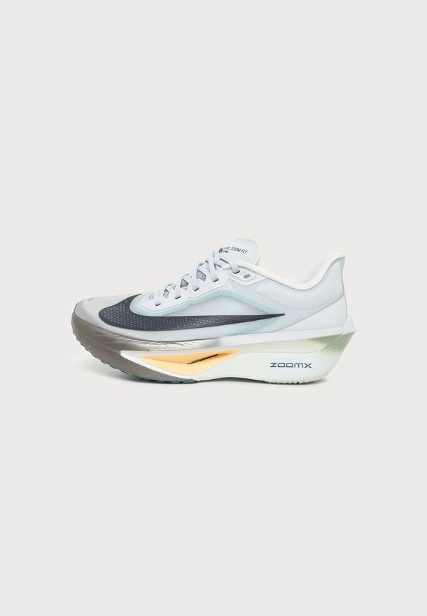 Nike Performance ZOOM FLY  - Road running shoes - pure platinum/dark obsidian/grey fog/ice peach/spruce aura/metallic pewter