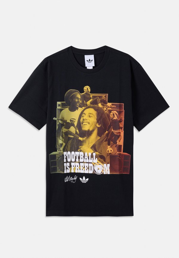 adidas Originals BOB MARLEY ORIGINALS T-SHIRT - Print T-shirt - black