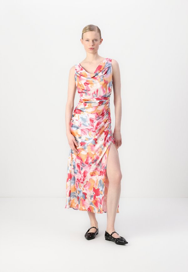 Abercrombie & Fitch Cowl Neck Draped Maxi Dress