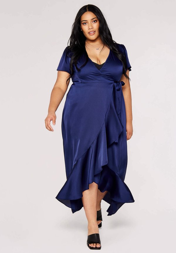 Apricot CURVE RUFFLE WRAP