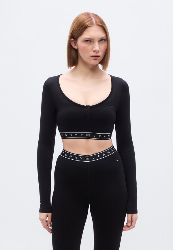 Tommy Jeans LONG SLEEVE SLIM CROP TOP