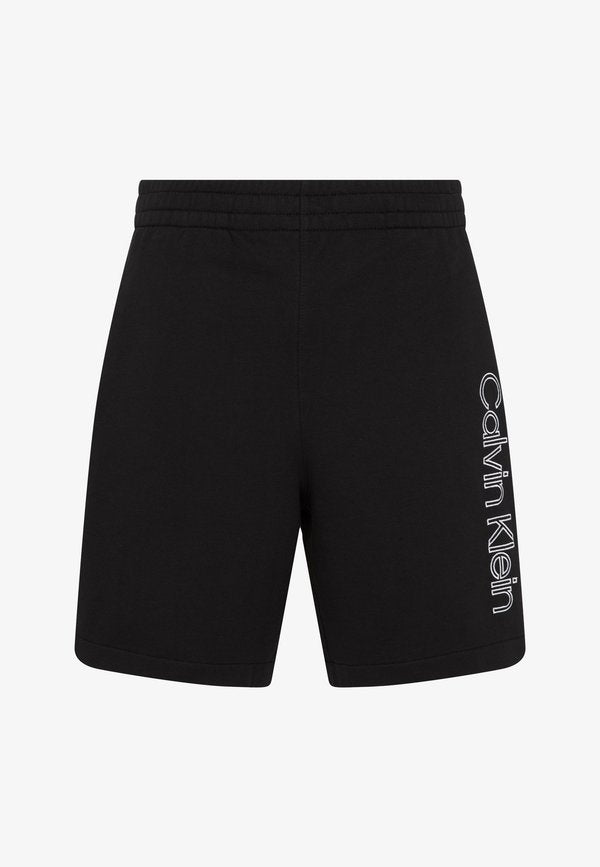 Calvin Klein GRAPHIC SHORT - Tracksuit bottoms - black