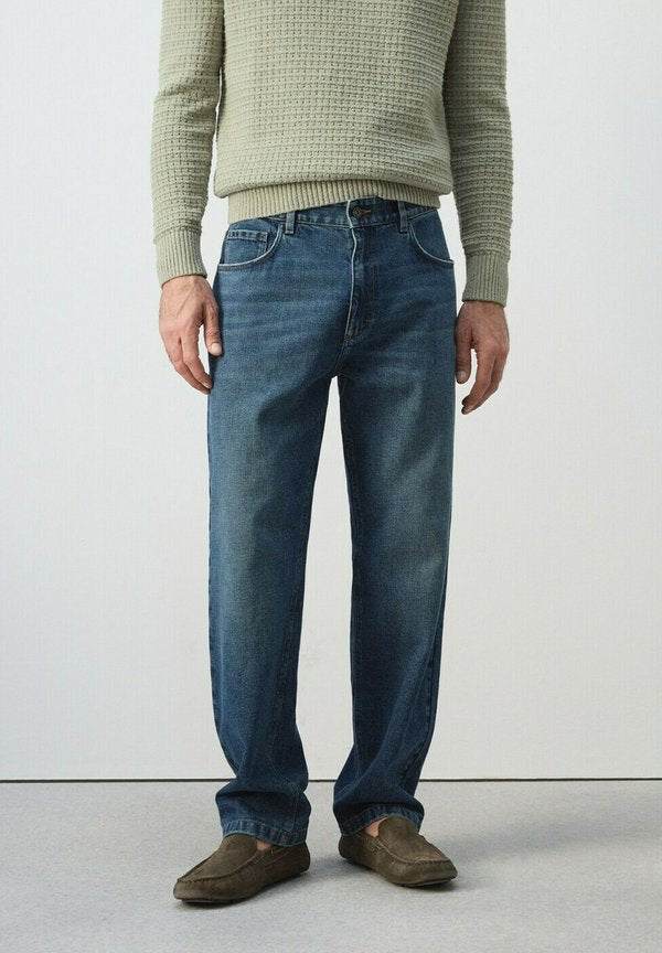 Mango Straight leg jeans - dark blue