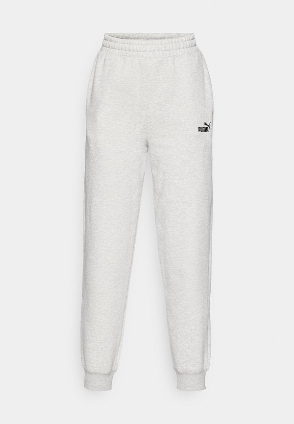 Puma SMALL LOGO COMFORT HIGH-WAIST SWEATPANTS  - Tracksuit bottoms - light gray heather