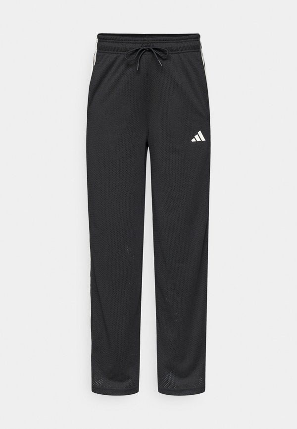 adidas Sportswear STADIUM MESH - Tracksuit bottoms - black/off white/crystal linen