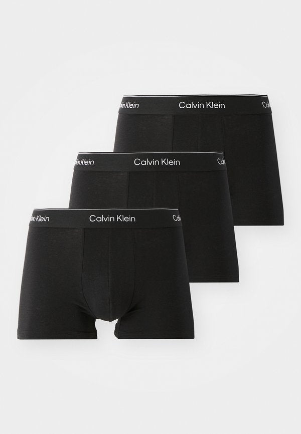 Calvin Klein Underwear TRUNK 3 PACK ICON COTTON STRETCH - Trunks - black