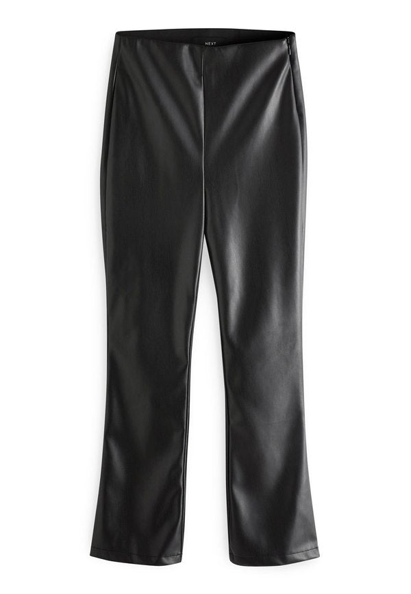 Next PU CROP KICKFLARE TROUSERS