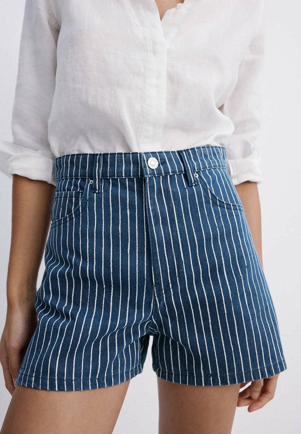 Mango ADULT - Denim shorts - blue