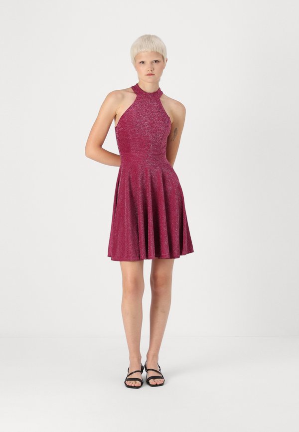 WAL G. BALI HALTERNECK SKATER DRESS
