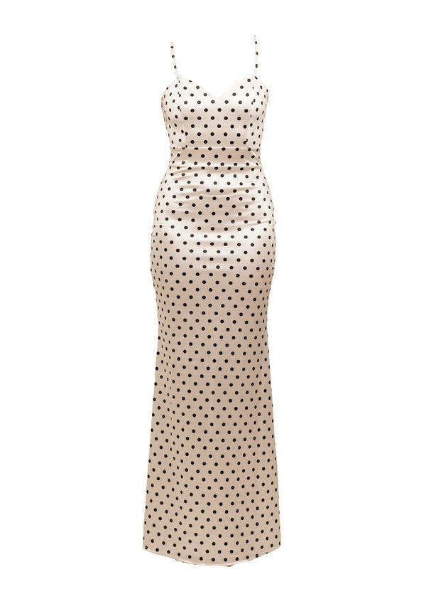 WAL G. MADALINE HEART NECK LINE MAXI