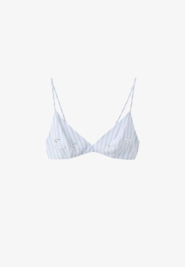 Mango ADULT - Triangle bra - light blue