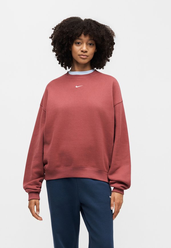 Nike Sportswear STUDIO FLEECE MEDIUM WEIGHT OVERSIZED CREW - Sweatshirt - pink smoke/sail
