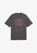 Puma PUMATECH RELAXED GRAPHIC T-SHIRT - Print T-shirt - moody gray