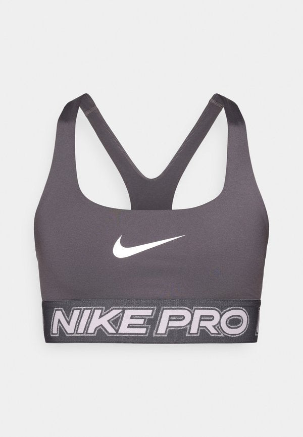 Nike Performance W NP DF BRA TT GRX - Medium support sports bra - thunder grey/pink foam/metallic silver-coloured