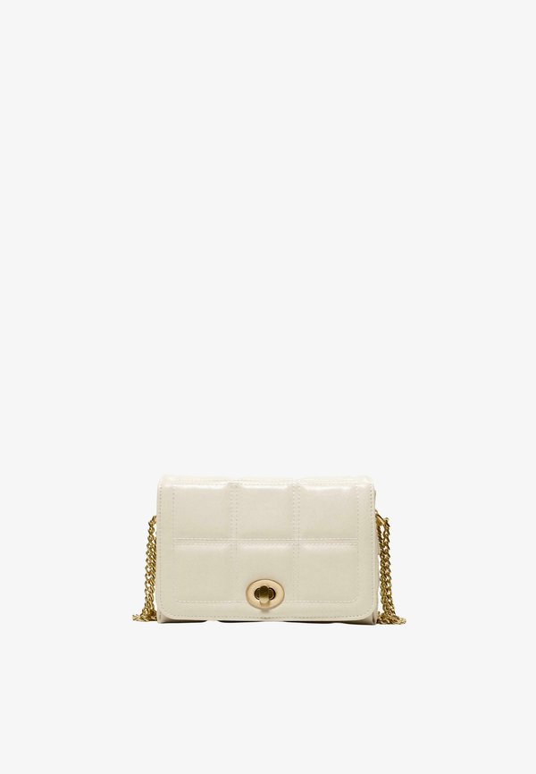 Bershka QUILTED - MINI - Cross body bag - beige