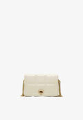 Bershka QUILTED - MINI - Cross body bag - beige