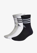 adidas Performance UNISEX 3 PACK - Sports socks - medium grey heather   white   black   white