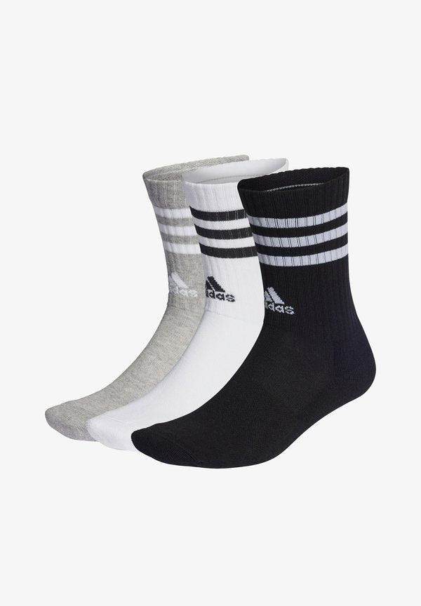 adidas Performance UNISEX 3 PACK - Sports socks - medium grey heather   white   black   white