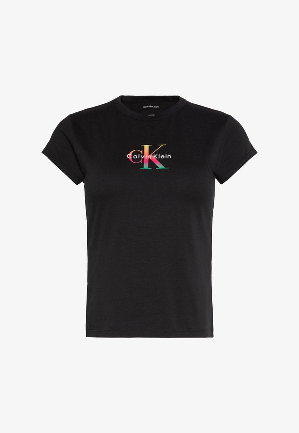 Calvin Klein Jeans PRIDE BABY TEE - Print T-shirt - black